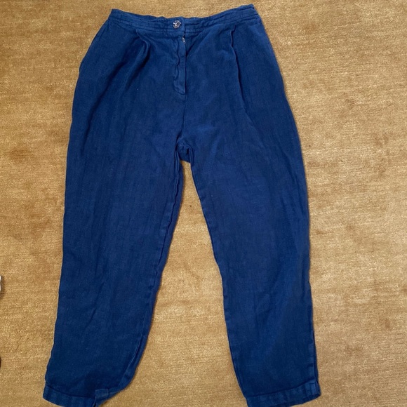 Filisofia “Anna” linen pants size small in navy - Picture 2 of 3